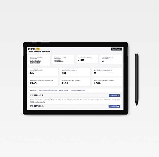 Merak Asset Threat Analysis Tool