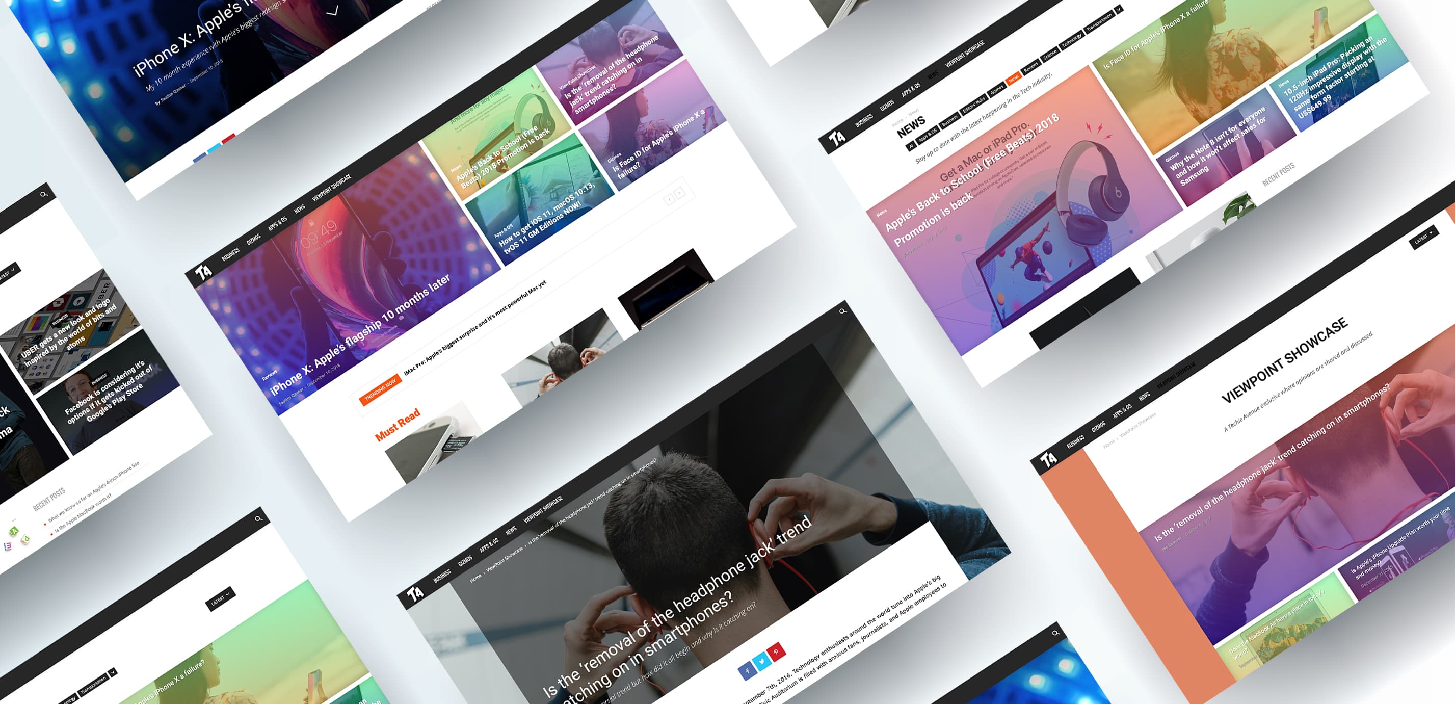 Techie Avenue website homepage